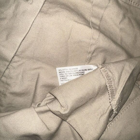 Women's Mid-Rise Relaxed Straight Leg Chino Pants - A New Day Beige 17. NWT. 3 - Picture 6 of 6